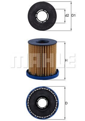 Filtr oleju OX 1350 KNECHT